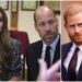 Harry, William e Kate omaggiano la regina Elisabetta ma non si incontrano