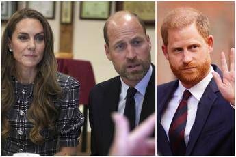 Harry, William e Kate omaggiano la regina Elisabetta ma non si incontrano