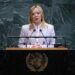 Meloni, il discorso all’Onu: “Serve una svolta, l’Italia c’è”