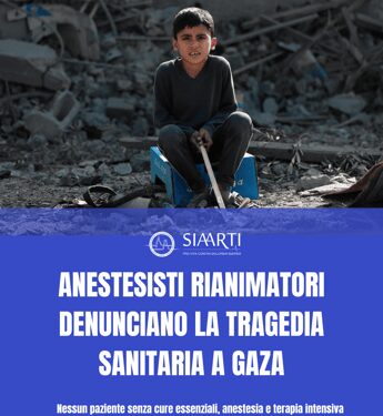 Mo, appello anestesisti per Gaza: “Corridoi umanitari, rispetto delle convenzioni internazionali e accesso alle cure essenziali”