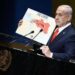 Netanyahu all’Onu: “Dobbiamo finire lavoro contro Hamas, vuole colpire di nuovo”. E mostra mappa della ‘Maledizione’