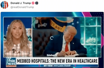 Trump pubblica (e cancella) un video complottista generato dall’IA