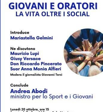 Al Senato convegno su ‘Giovani e oratori, la vita oltre i social