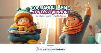 Influenza, ogni anno colpisce 1 bimbo su 4, campagna dei pediatri nelle scuole