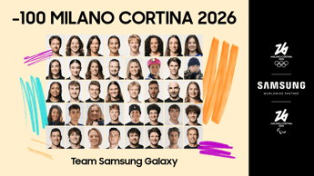 Samsung celebra countdown verso Milano Cortina 2026 e svela team ‘Samsung Galaxy’