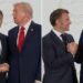 Trump e Macron, il balletto per la solita stretta di mano extralarge