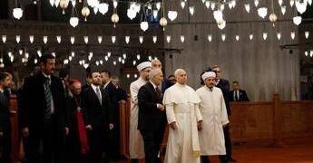 Il Papa alla Moschea Blu di Istanbul