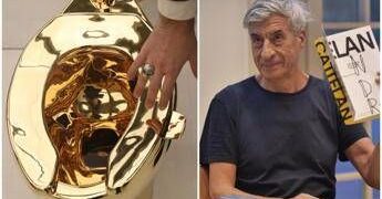 Il wc d’oro da 12,1 milioni di dollari di Cattelan sarà esposto in un museo