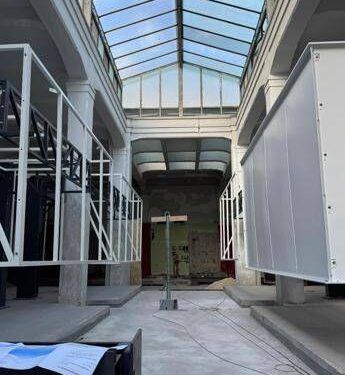 Proseguono lavori nuovo Mercato dell’Unità a Prati, arrivate le prime ‘lanterne’&nbsp;