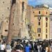 Roma, crollata torre ai Fori Imperiali