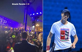 Sinner ringrazia Torino con… un errore, ma poi rimedia