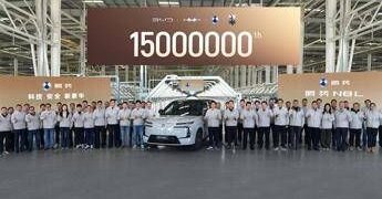 BYD raggiunge quota 15 milioni di veicoli a nuova energia