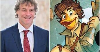 Dopo Piero anche Alberto Angela debutta su ‘Topolino’, eccolo in versione papero