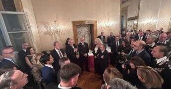 Parterre d’eccezione a Palazzo Valentini per il brindisi di Natale, con il prefetto Giannini Piantedosi, Casellati e Gualtieri