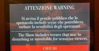 Scala, debutta l’alert: avvertimento agli spettatori sui contenuti sensibili