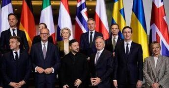 Ucraina, Meloni a Berlino con i leader europei: “Una forza multinazionale per Kiev”