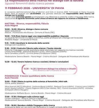 A Pavia voce alle donne in camice con Lei.Scienza