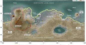 L’acqua nel passato di Marte: l’INAF pubblica la nuova mappa delle argille