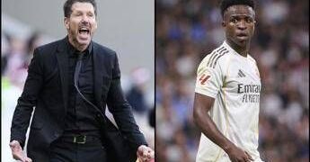 Real-Atletico, ‘faccia a faccia’ Simeone-Vinicius: “Florentino Perez ti caccerà”