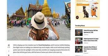 Tailandia: Sardegna tra le mete di viaggio più trendy del 2026 secondo i nuovi trend globali