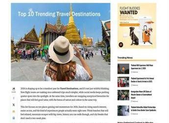 Tailandia: Sardegna tra le mete di viaggio più trendy del 2026 secondo i nuovi trend globali