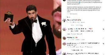 Grammy 2026, Bad Bunny Miglior Album e Billie Eilish canzone dell’Anno