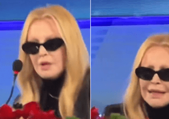 Sanremo 2026, Patty Pravo cade dalla sedia in conferenza stampa: cosa è successo