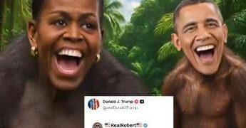 Trump, gli Obama come scimmie: il video razzista rilanciato dal presidente
