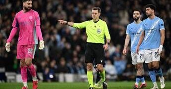 Manchester City-Real Madrid, braccio di Silva in area: espulsione e calcio di rigore