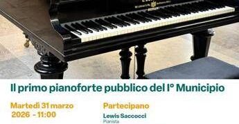 Roma, primo pianoforte pubblico del I Municipio