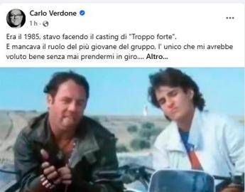 Sanremo, Verdone a Sal Da Vinci: “Oggi ‘Troppo Forte’ sei tu”