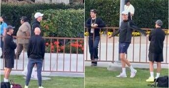 Sinner si allena a Indian Wells, tifosa urla: “Ti amo”. E lui ride