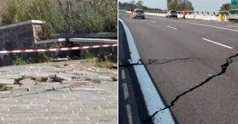 Frana a Petacciato, Italia divisa in due: chiuso un tratto dell’A14, caos su linea ferroviaria