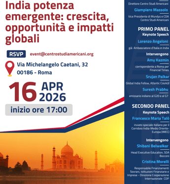 India potenza emergente: evento a Roma su crescita, opportunità e impatti globali