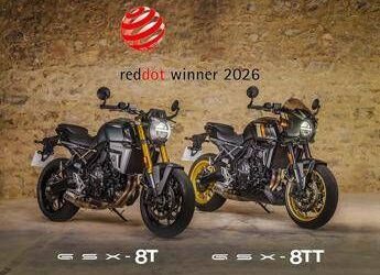 Le Suzuki GSX-8T e GSX-8TT vincono il Red Dot Design Award