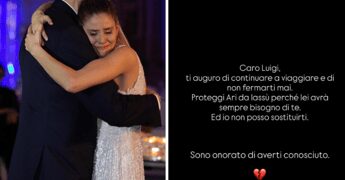 Briga, il messaggio d’addio per il suocero George Eastman: “Proteggi Arianna da lassù”