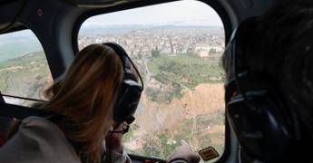 Governo, Meloni oggi a Niscemi: è la terza visita dopo la frana