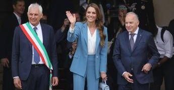 Kate è arrivata a Reggio Emilia, è il suo primo viaggio all’estero dopo la malattia