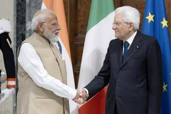 Mattarella incontra Modi: “Intensificare al massimo la nostra collaborazione”. A Villa Pamphilj il bilaterale Italia-India con Meloni