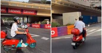 Sinner, relax a Montecarlo: ‘paparazzato’… in vespa