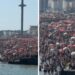 Spiaggia presa d’assalto, ‘sold out’ di ombrelloni e lettini: il video virale