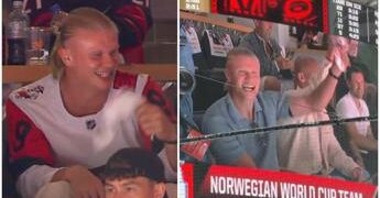 Haaland, altro che Mondiali: va a vedere l’hockey