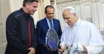 Italy Major Premier Padel, il presidente Fip Luigi Carraro e Paquito Navarro ricevuti da Papa Leone XIV