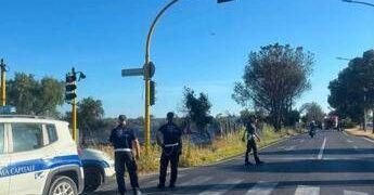 Roma, incendio nella pineta a ridosso di via del Lido di Castel Porziano
