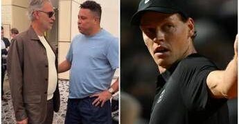 Ronaldo parla con Bocelli di… Sinner: “Sono geloso di te e lui, lo amo”