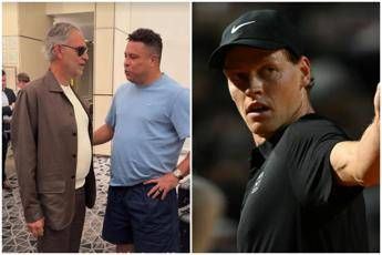 Ronaldo parla con Bocelli di… Sinner: “Sono geloso di te e lui, lo amo”