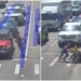 Anziano in carrozzina non riesce ad attraversare strada, lo aiuta… Spiderman