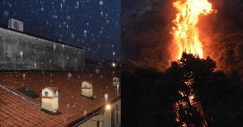 Italia divisa in due tra grandine e incendi ﻿