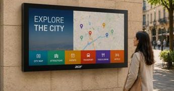 Overtourism e digital signage, la tecnologia ACER per la gestione dei flussi turistici