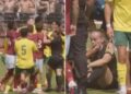 Rissa nel match amichevole, l’arbitra finisce k.o.